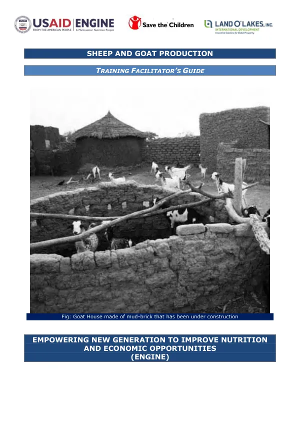 ENGINE Sheep & Goat Production Facilitators Handbook