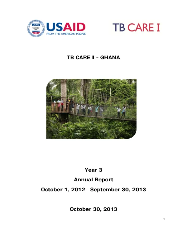 Ghana TB CARE I Year 3 Annual Report