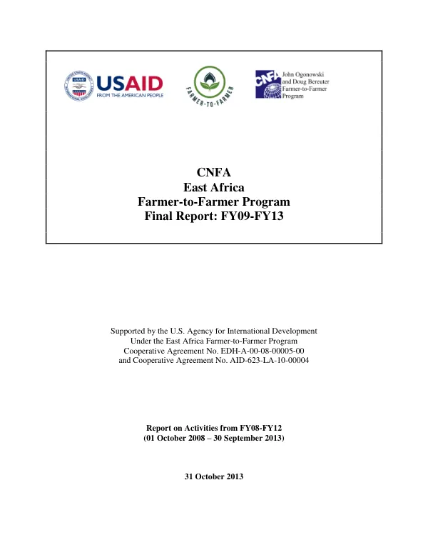 Final Report: FY2009-FY2013