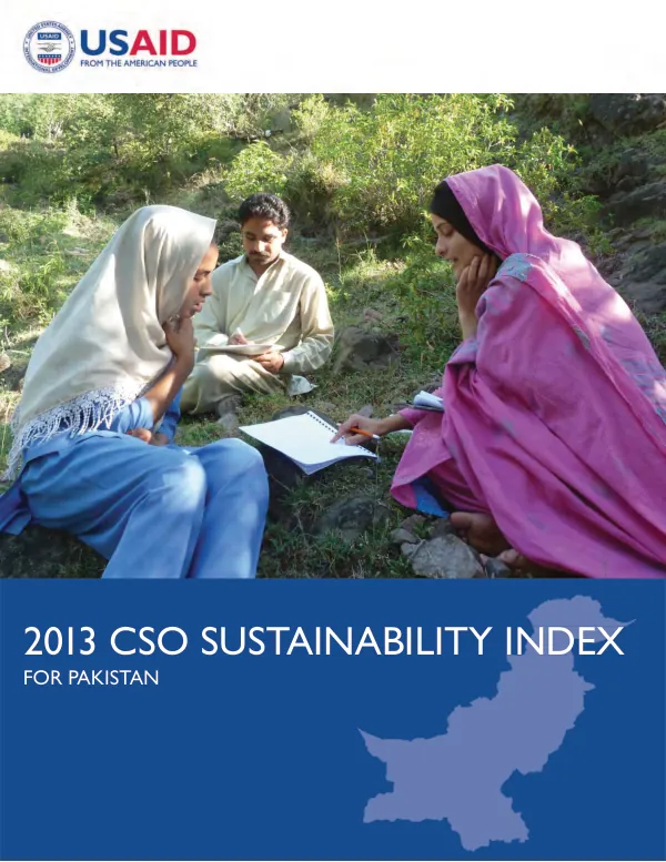 2013 CSO Sustainability Index for Pakistan
