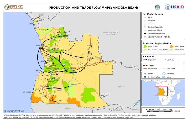 Production and Trade Flow Maps: Angola Beans
