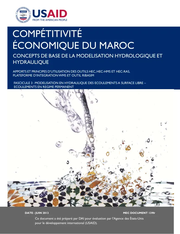Compétitivité Économique du Maroc : Concepts de base de la modelisation hydrologique et hydraulique