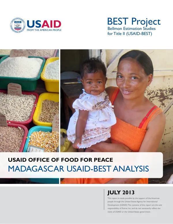 MADAGASCAR USAID-BEST ANALYSIS