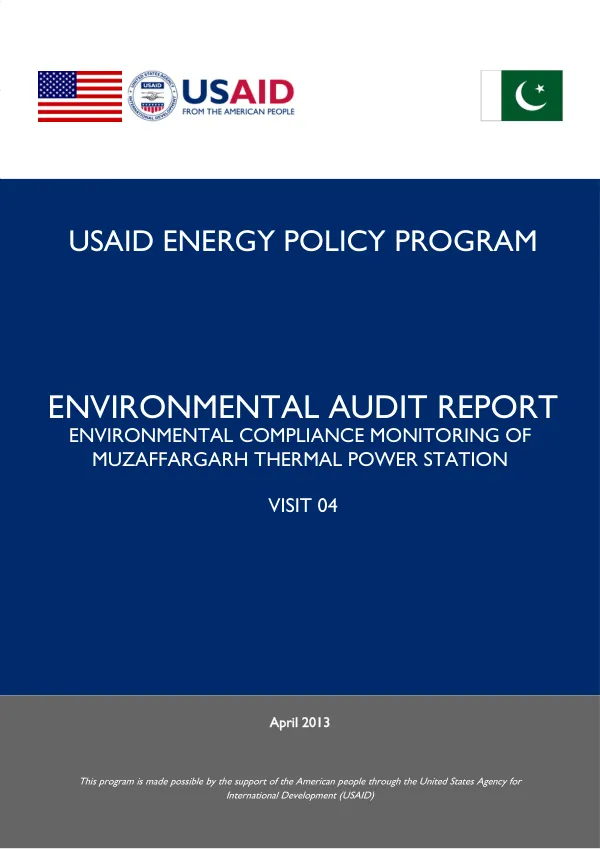 Environmental Audit Report: Environmental Compliance Monitoring of Muzaffargarh Thermal Power Station