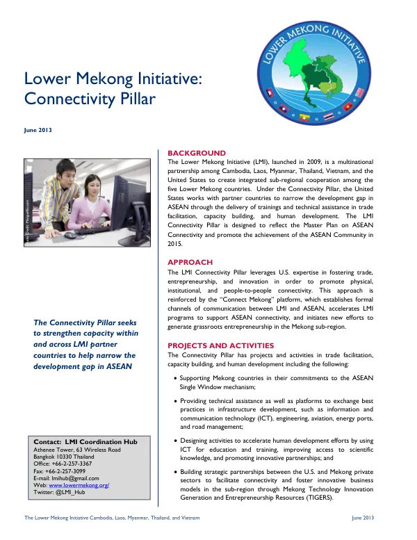 Lower Mekong Initiative: Connectivity Pillar