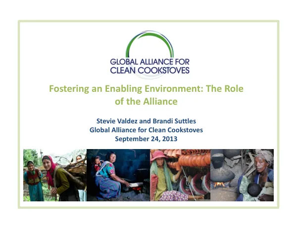 Fostering an Enabling Environment: The Role of the Alliance