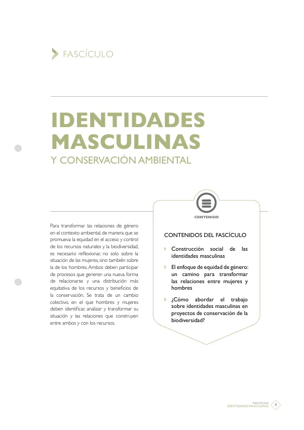 Construcción social de las identidades masculinas