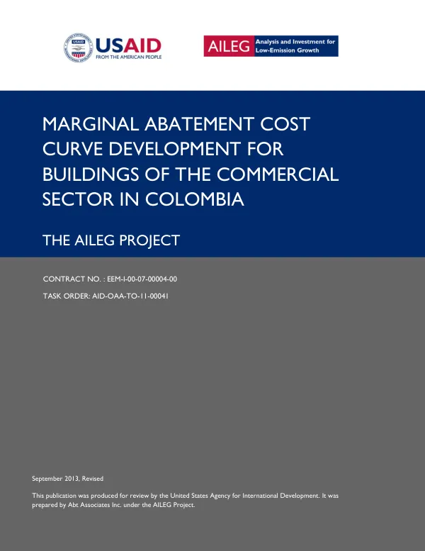 Marginal Abatement Cost Curve Development for Buildings of the Commercial Sector in Colombia