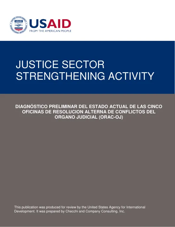 Quarterly Report: Justice Sector Strengthening Activity