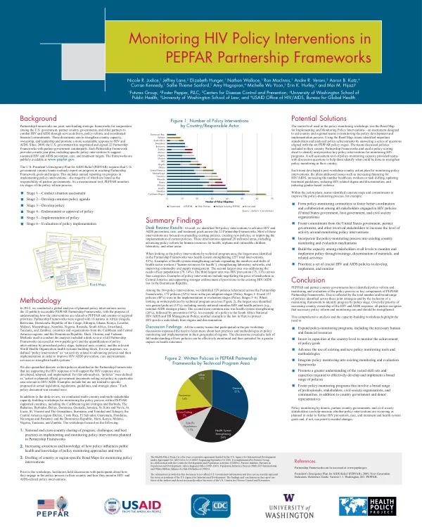 Monitoring HIV Policy Interventions in PEPFAR Partnership Frameworks