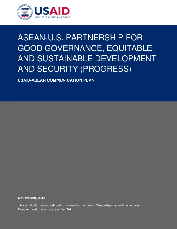 USAID-ASEAN Communication Plan