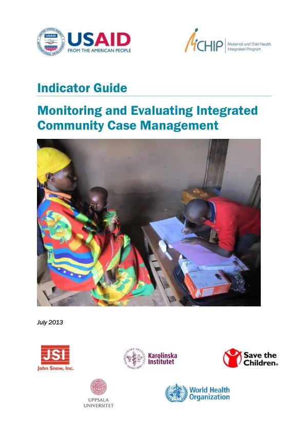 Indicator Guide: Monitoring and Evaluating Integrated Community Case Management