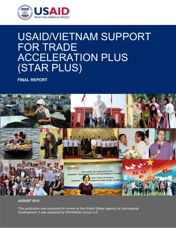 USAID/Vietnam Support for Trade Acceleration Plus (STAR PLUS) Final Report