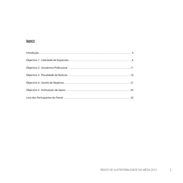 Índice de Sustentabilidade da Mídia 2013
