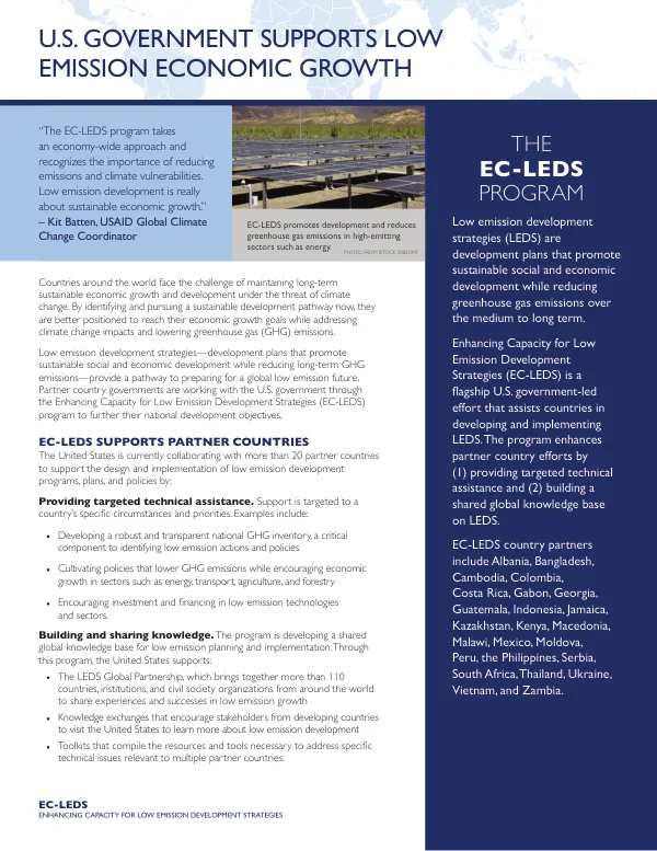Enhancing Capacity for Low Emission Development Strategies (EC-LEDS)