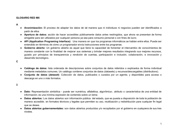 GLOSARIO RED MX