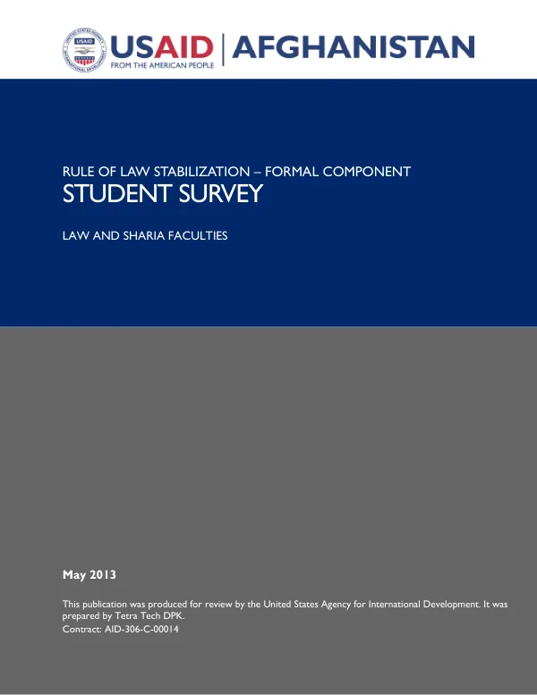 Rule of Law Stabilization – Formal Component Student Survey