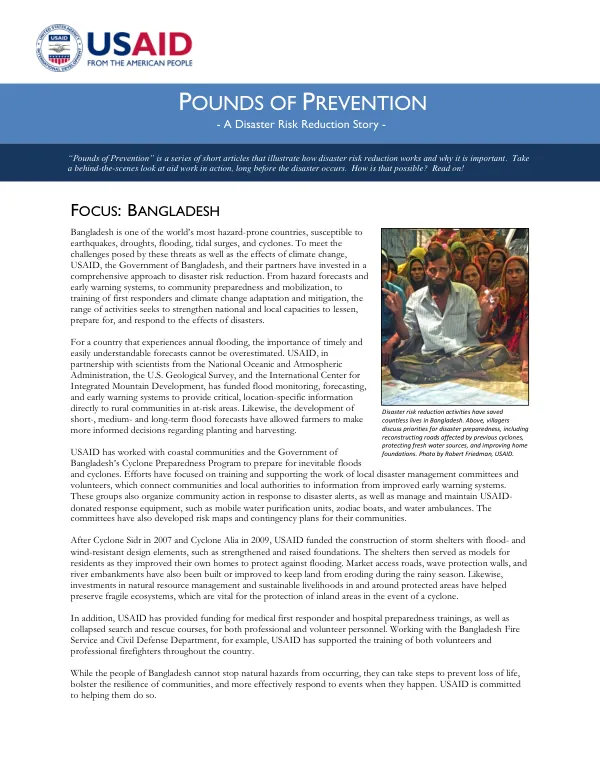 Pounds of Prevention Bangladesh