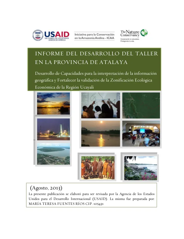 PROPUESTA PRELIMINAR DE ZONIFICACIÓN DE LOS CENTROS POBLADOS BALSAYACU, NUEVO SAN MARTÍN, SANTA ROSA DE LA CUMBRE
