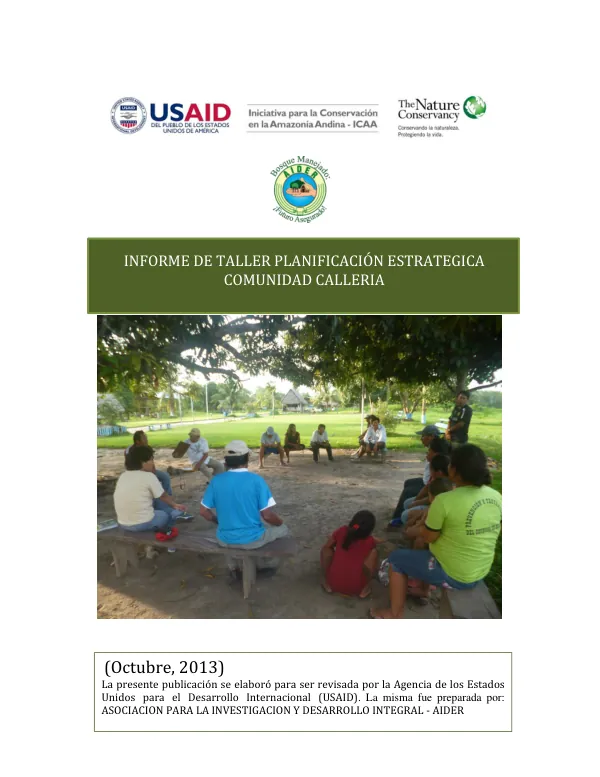 Informe de Taller Planificación Estratégica