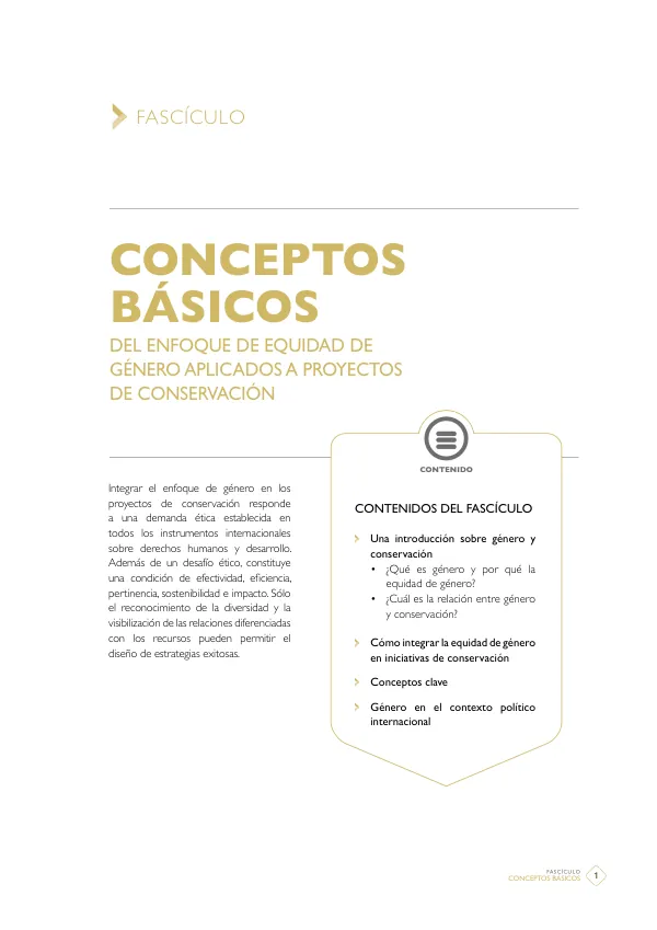 Integrar el enfoque de género en los proyectos de conservación