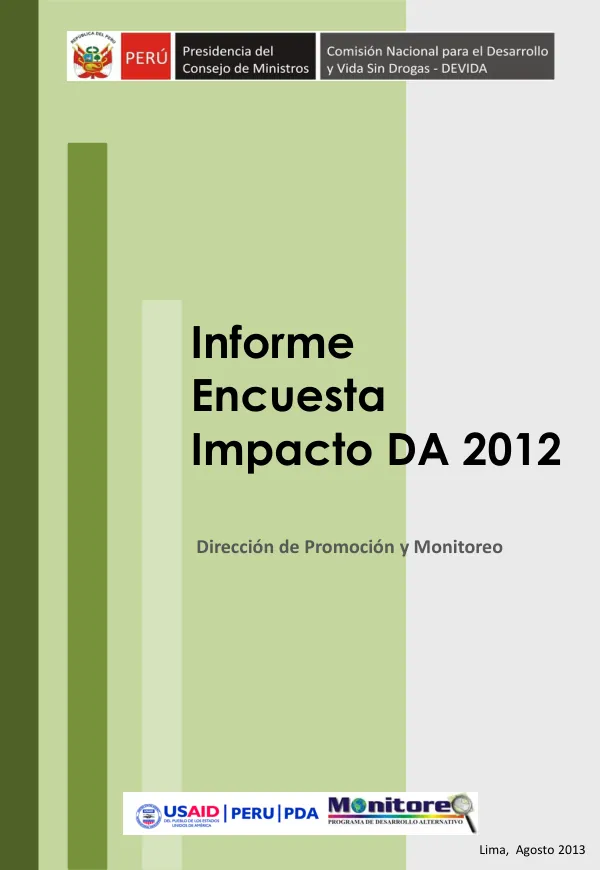 Evaluación de Impacto del PDA 2012