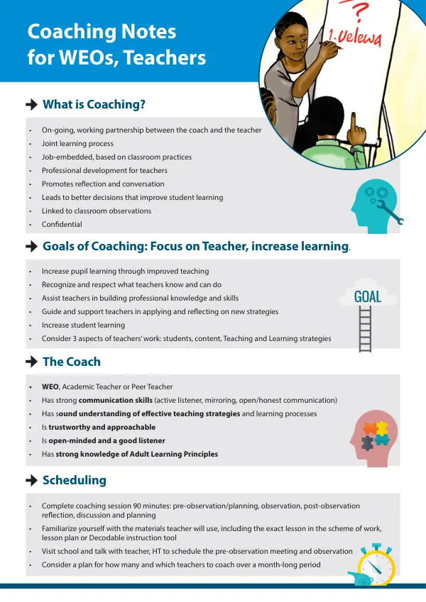 Coaching Notes for WEOs, Teachers