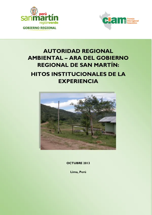 Autoridad Regional Ambiental - ARA San Martín