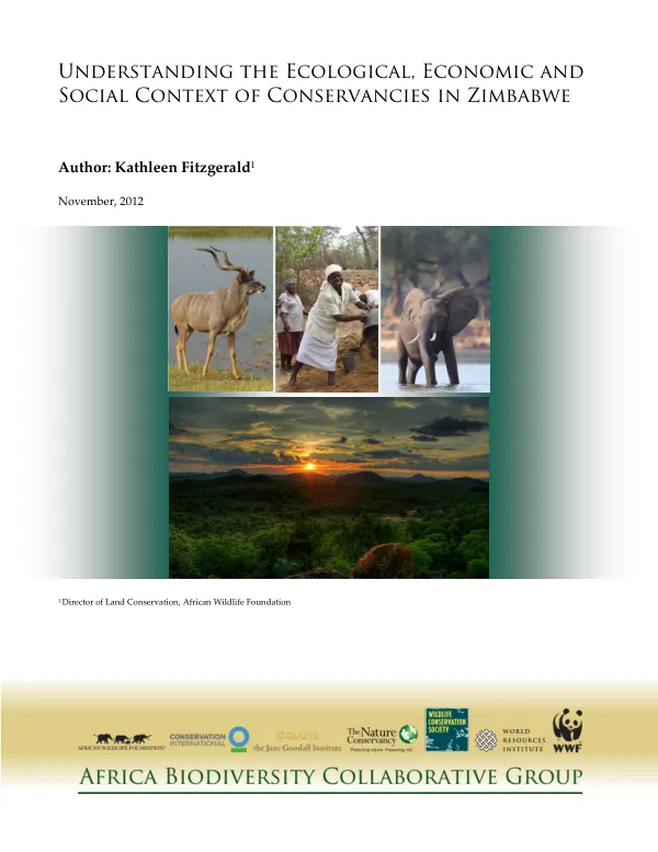 Understanding the Ecological, Economic and Social Context of Conservancies in Zimbabwe