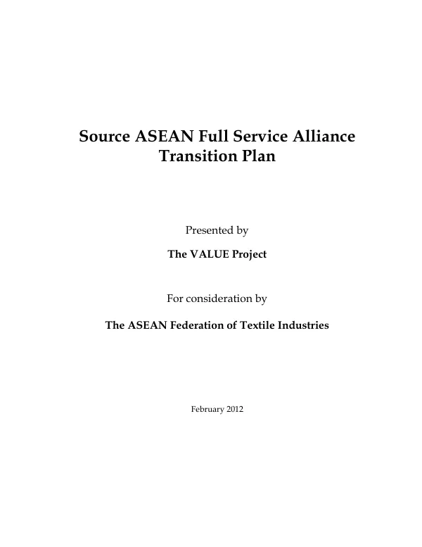 Elements of SAFSA Transition Plan