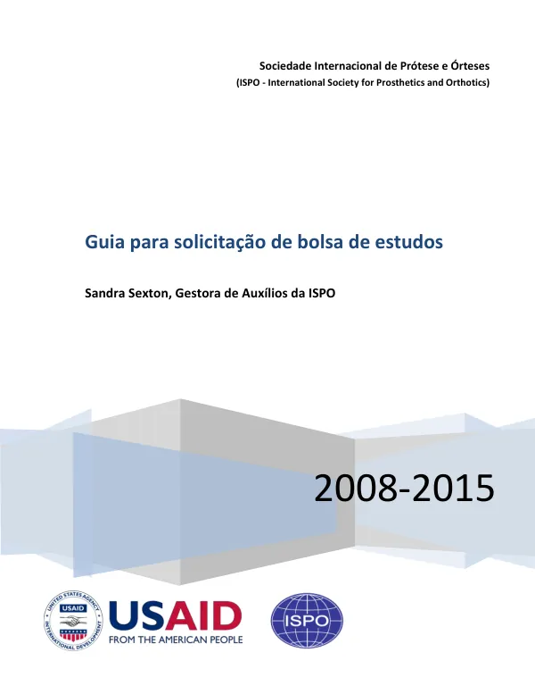 Guia de solicitação de bolsa de estudos