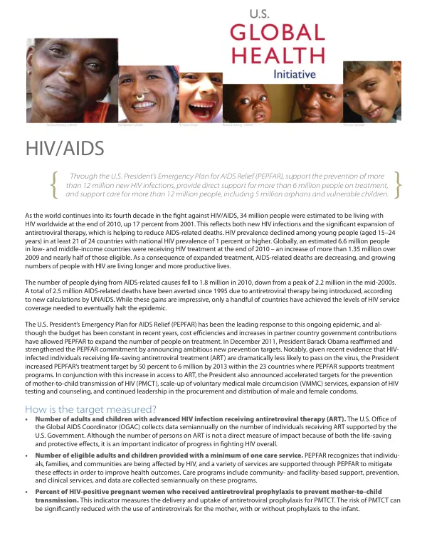 GHI Target: HIV/AIDS