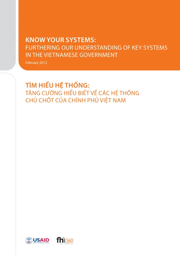 Know your Systems: Furthering our understanding of key systems in the Vietnamese government