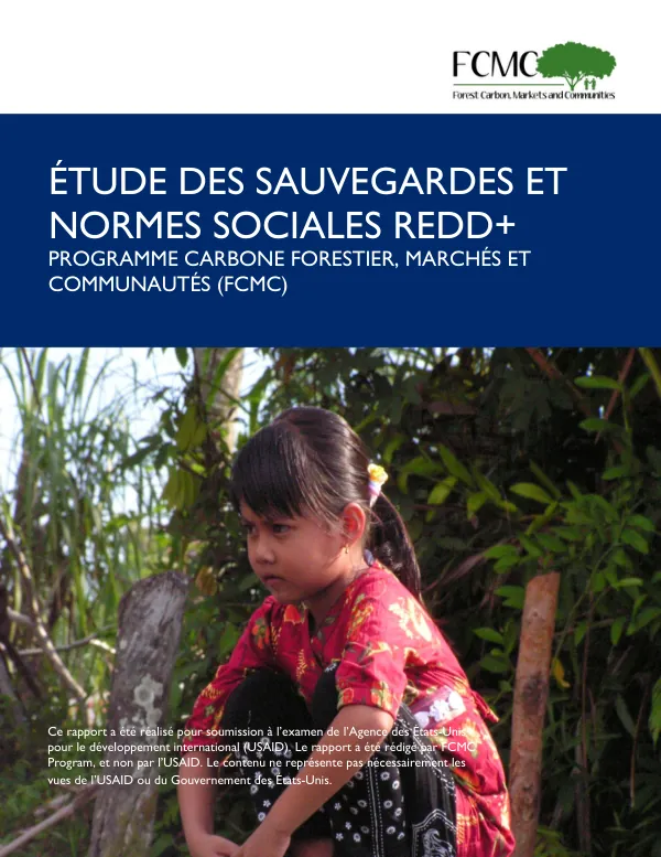 ÉTUDE DES SAUVEGARDES ET NORMES SOCIALES REDD+
