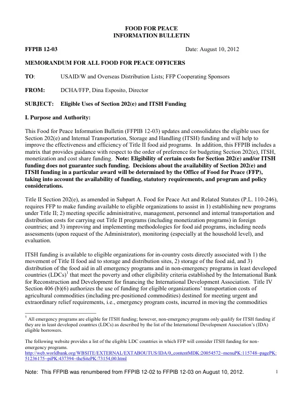 Eligible Uses of Section 202(e) and ITSH Funding
