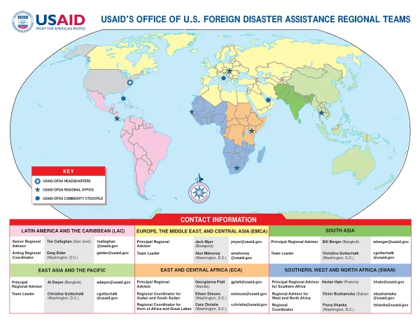 USAID'S OFFICE OF U.S. FOREIGN DISASTER ASSISTANCE REGIONAL TEAMS