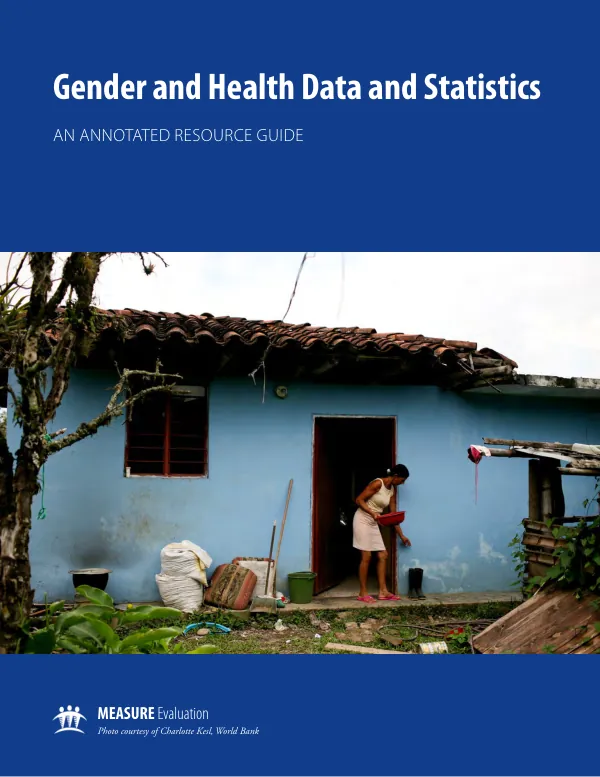 Gender and Health Data and Statistics: An Annotated Resource Guide