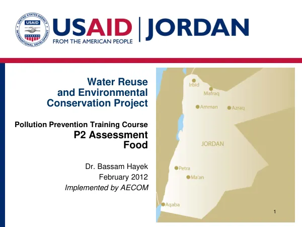 USAID Water Reuse and Environmental Conservation Project: Pollution Prevention Training Course