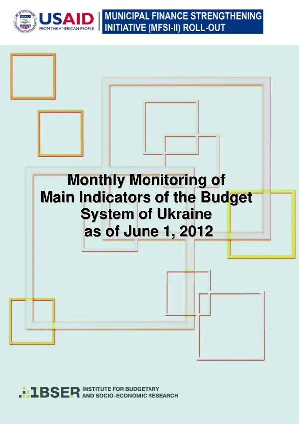 The Monitoring of Main Indicators of Budget System of Ukraine