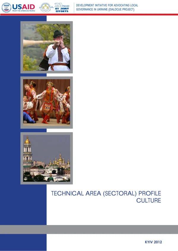 Technical Area (Sectoral) Profile: Culture