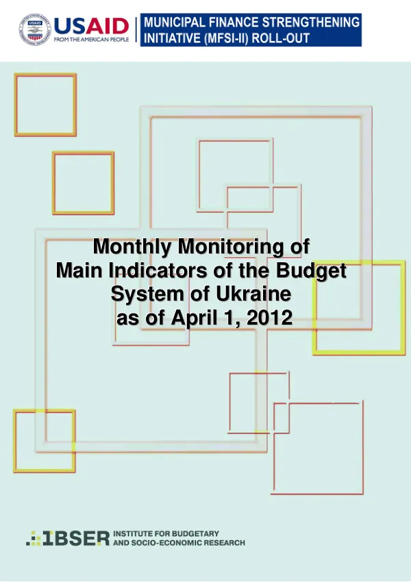 The Monitoring of Main Indicators of Budget System of Ukraine