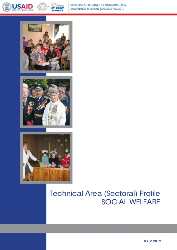 Technical Area (Sectoral) Proﬁ le: SOCIAL WELFARE