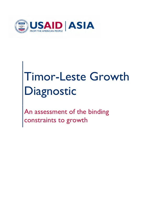 Timor-Leste Growth Diagnostic