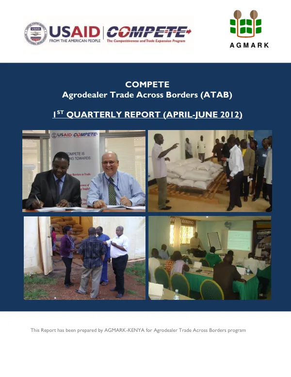 1st Quarterly Report (March – June 2012)