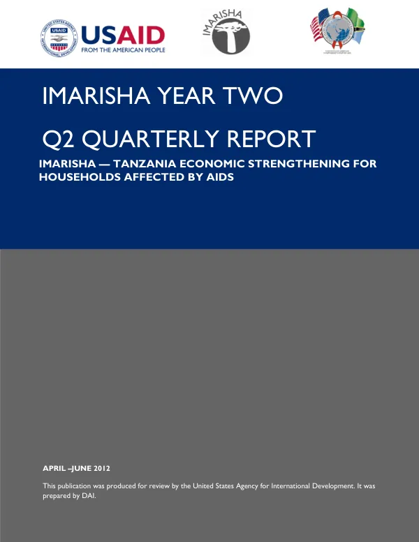 IMARISHA Year Two Q2 Quarterly Report