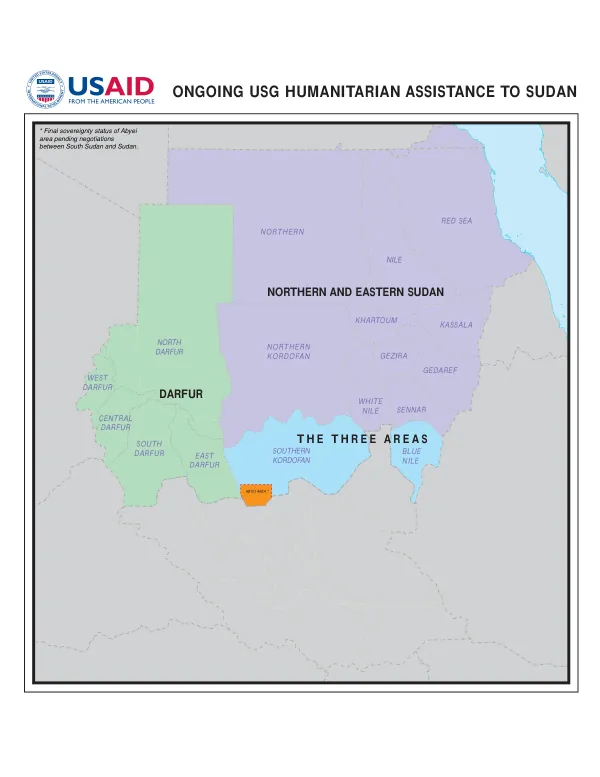 Ongoing USG Humanitarian Assistance to Sudan
