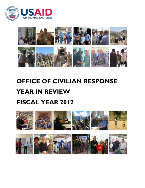 Year in Review: Office of Civilian Response Fiscal Year 2012