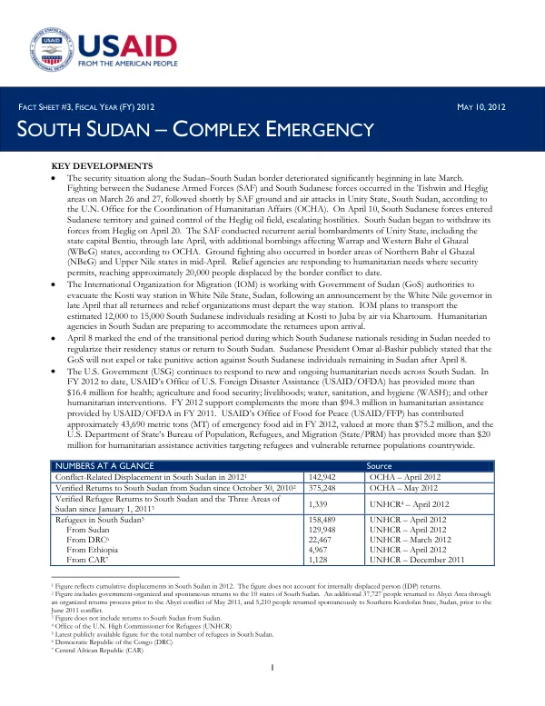 SOUTH SUDAN COMPLEX EMERGENCY