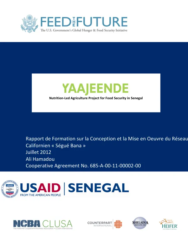Rapport de Formation sur la Conception et la Mise en Oeuvre du Réseau Californien