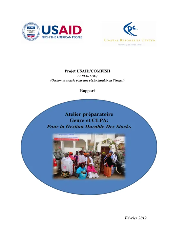 Final Report: USAID/COMFISH Project, Senegal
